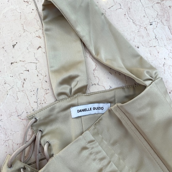 Danielle Guizio Nude Satin Ribbon Corset - Picture 10 of 10